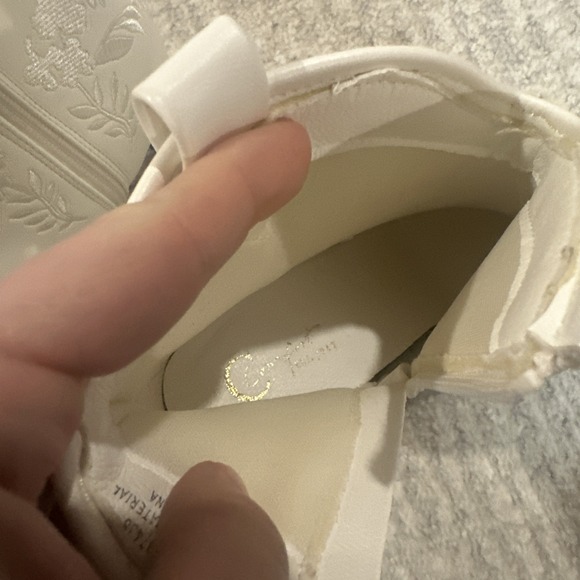 Cato Comfort  Ankle Boots Rodeo Cowgirl Women's Size 7M White Embroidered Heeled - Picture 12 of 14